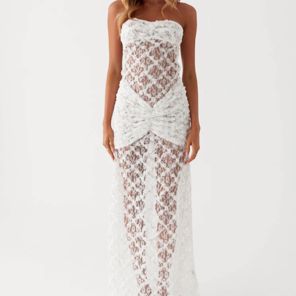 Peppermayo - Ottilie Lace Maxi Dress - White